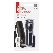 COB LED ručné kovové svietidlo P4704, 100 lm, 3× AAA