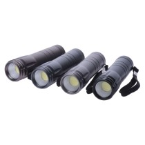 COB LED ruční kovová svítilna P4705, 100 lm, 3x AAA, 12 ks, display box