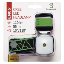 CREE + SMD LED nab. čelovka P3535, 110 lm,55 m,Li-Pol 850 mAh