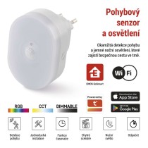 GoSmart PIR senzor (pohybové čidlo) s nočním světlem, WiFi