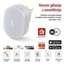 GoSmart PIR senzor (senzor gibanja) z nočno lučjo, WiFi