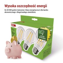 Żarówka LED Filament A60 A CLASS/ E27 / 5 W (75 W) / 1 060 lm / ciepła biel