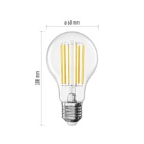 LED žárovka Filament A60 A CLASS / E27 / 7,2 W (100 W) / 1521 lm / teplá bílá