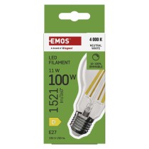 LED izzó Filament A60 / E27 / 11W (100W) / 1521 lm / természetes fehér / dimmelhető