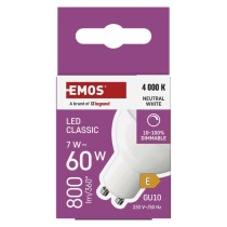 LED žárovka Classic MR16 / GU10 / 7 W (60 W) / 800 lm / neutrální bílá / stmívatelná