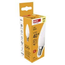 Żarówka LED Basic świeczka  / E14 / 5,5 W (40 W) / 470 lm / 470 lm / Ciepła biel