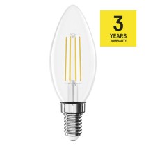 Żarówka LED Filament świeczka  / E14 / 1,8 W (25 W) / 250 lm / 250 lm / Ciepła biel