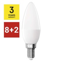 8 + 2 tasuta – LED pirn Classic Candle / E14 / 4,2 W (40 W) / 470 lm / soe valge