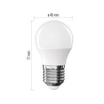 LED izzó Classic Mini Globe / E27 / 6,5 W (60 W) / 806 lm / Hideg fehér