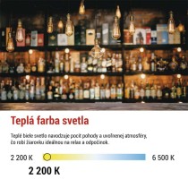 LED žiarovka Vintage G95 / E27 / 4,5 W (40 W) / 420 lm / Teplá biela