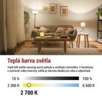 LED žárovka Filament A60 / E27 / 7,5 W (75 W) / 1 055 lm / teplá bílá / stmívatelná