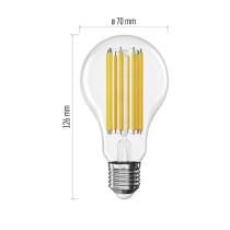 LED izzó Filament A70 / E27 / 18 W (150 W) / 2452 lm / Természetes fehér