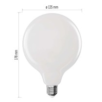 LED izzó Filament G125 / E27 / 11 W (100 W) / 1521 lm / Természetes fehér