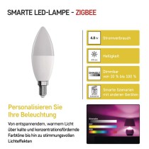 LED Lampe GoSmart Candle / E14 / 4,8 W (40 W) / 470 lm / RGB / dimmbar / Zigbee