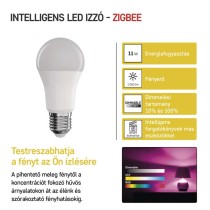 LED izzó GoSmart A60 / E27 / 11 W (75 W) / 1 050 lm / RGB / dimmelhető / Zigbee