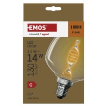 LED izzó DECO S123 / E27 / 3,5 W (14 W) / 130 lm / flame