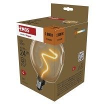 LED žárovka DECO CG125A  / E27 / 4,5 W (24 W) / 240 lm / flame