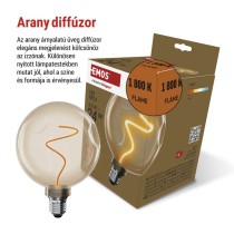 LED izzó DECO CG125A / E27 / 4,5 W (24 W) / 240 lm / flame
