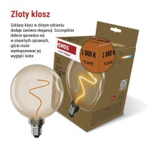 Żarówka LED DECO CG125A / E27 / 4,5 W (24 W) / 240 lm / flame