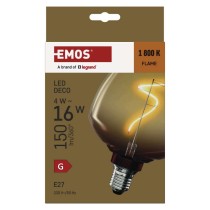 LED izzó DECO S123/ E27 / 4 W (16 W) / 150 lm / flame