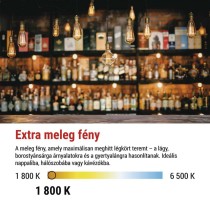 LED izzó DECO SMOKED ST64 / E27 / 4,5 W (19 W) / 180 lm / flame