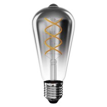 LED izzó DECO SMOKED ST64 / E27 / 4,5 W (19 W) / 180 lm / flame