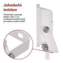 LED reflektor SIMPO 10 W, bílý, neutrální bílá