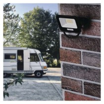 LED reflektor GLARO 10W, fekete, IP65, 1000 lm, természetes fehér