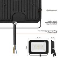 Naświetlacz LED SIMPO 20W, neutralna biel