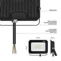 LED reflektor SIMPO 20 W természetes fehér