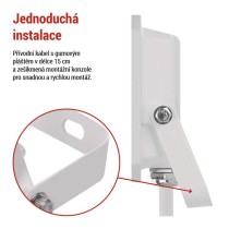 LED reflektor SIMPO 20W, bílý, IP65, 2000 lm, neutrální bílá