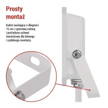 Naświetlacz LED SIMPO 20W, biały, neutralna biel