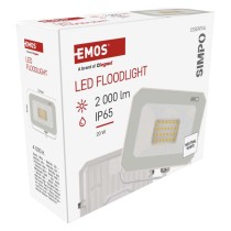 LED reflektor SIMPO 20W, fehér, IP65, 2000 lm, természetes fehér