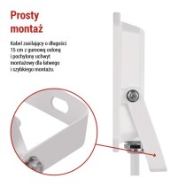 Naświetlacz LED SIMPO 30W, biały, neutralna biel