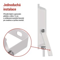 LED reflektor SIMPO 50W, bílý, IP65, 5000 lm, neutrální bílá