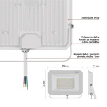 LED REFLEKTOR SIMPO 50W 5000LM IP65 NW W