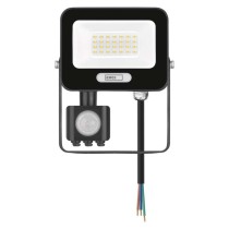 LED reflektor GLARO PIR 20 W, fekete, IP54, 2000 lm, természetes fehér