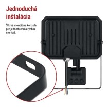 LED reflektor SIMPO s pohybovým čidlom 30 W neutrálna biela