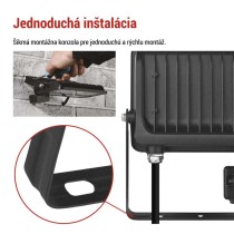 LED reflektor GLARO s pohybovým čidlom, 30 W, čierny, IP54, 3000 lm, neutrálna biela