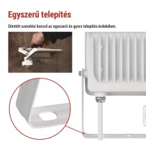 LED reflektor GLARO PIR 30 W, fehér, IP54, 3000 lm, természetes fehér