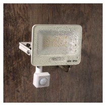 LED reflektor GLARO s pohybovým čidlom, 30 W, biely, IP54, 3000 lm, neutrálna biela