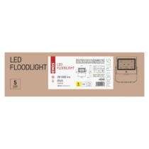 LED reflektor AGENO čierny, 150W neutrálna biela
