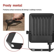 Naświetlacz LED VISIO 10W czarny neutralna biel