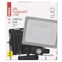 EMOS Ilio LED reflektor 31W 2800lm mozgásérzékelővel IP44 term. fehér