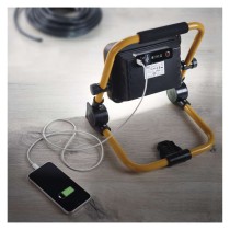 LED reflektor ACCO nabíjecí, přenosný, 20 W, žlutý, studená bílá