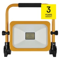 LED reflektor ACCO nabíjecí, přenosný, 30 W, žlutý, studená bílá