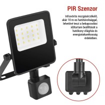 EMOS VISIO LED reflektor 10W mozgásérzékelővel IP54 term. fehér