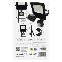 LED prožektors VISIO ar kustību sensoru, 10W, melns, neitrāli balts