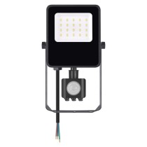 LED prožektors VISIO ar kustību sensoru, 10W, melns, neitrāli balts