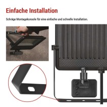 LED-Strahler VISIO mit Bewegungsmelder, 50 W, schwarz, neutral weiß